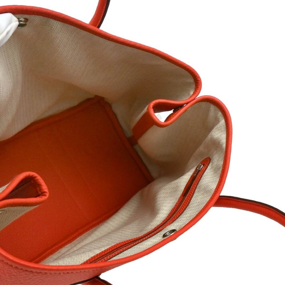 Hermes Rouge Pivoine Country Garden Party 36 PM Tote Bag VP□R 176731 - Picture 11 of 11
